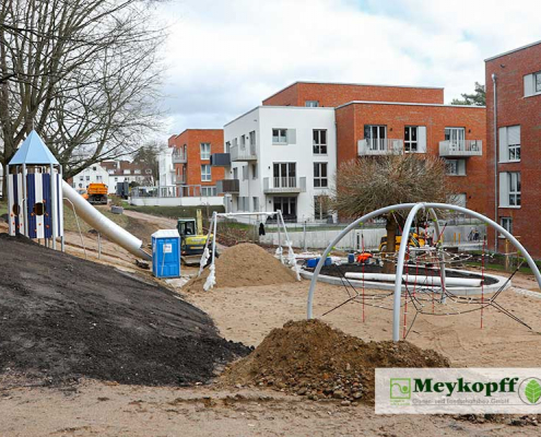 Meykopff GaLaBau | Überblick der Spielplatz-Baustelle