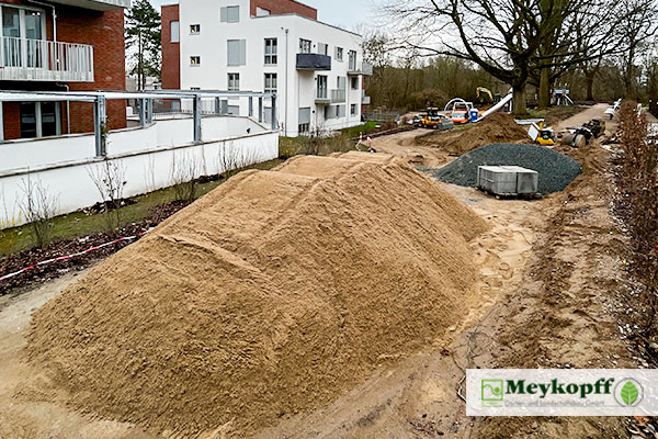 Meykopff GaLaBau | Lieferung der Materialien für die Baustelle