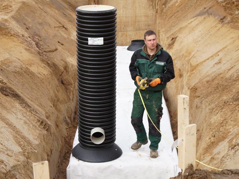 Regenwassernutzung Versickerung mit Rigolen | Meykopff