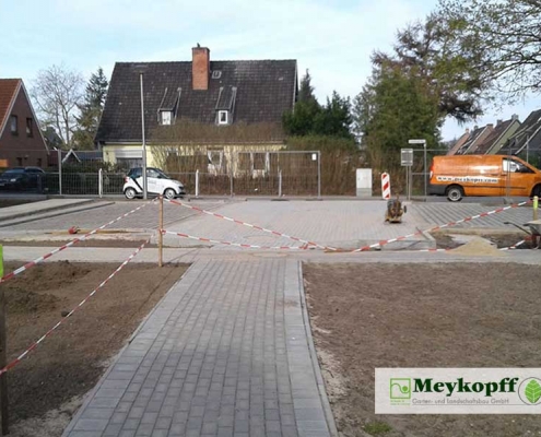 Meykopff Garten- und Landschaftsbau Huntenhorster Weg Parkplatz Bau