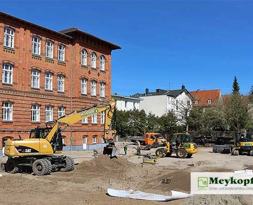 Meykopff GaLaBau Lübeck - Pflasterarbeiten im Innenhof