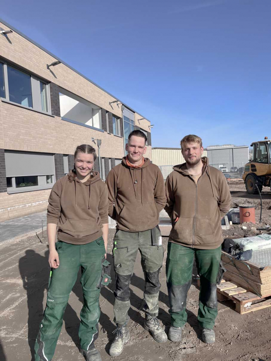 Meykopff GaLaBau Lübeck unser Team Baustelle Benthack