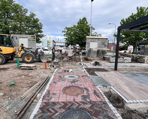 Meykopff GaLaBau Baustelle Benthack Betonpflaster | Meykopff Meykopff GaLaBau Baustelle Benthack Betonpflaster