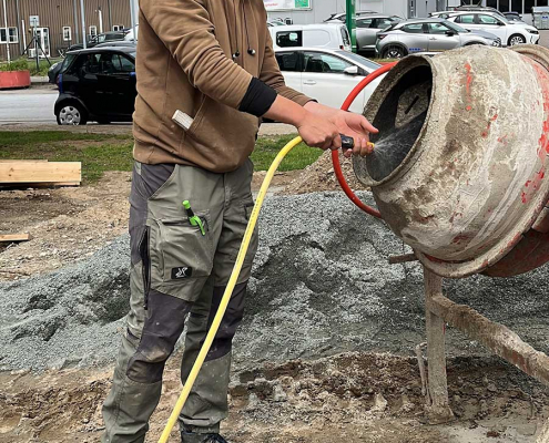 Meykopff GaLaBau Baustelle BenthackFlorian Zementmischer | Meykopff Meykopff GaLaBau Baustelle BenthackFlorian Zementmischer